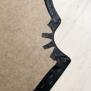 Bottom trunk panels BMW 1502-2002 Black/Grey