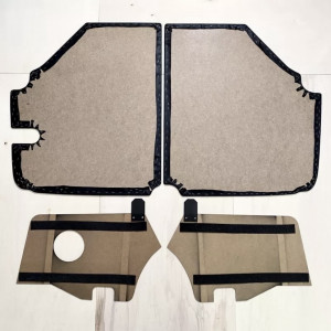 Trunk panels complete 7 piece set BMW 1502-2002 Black/Grey