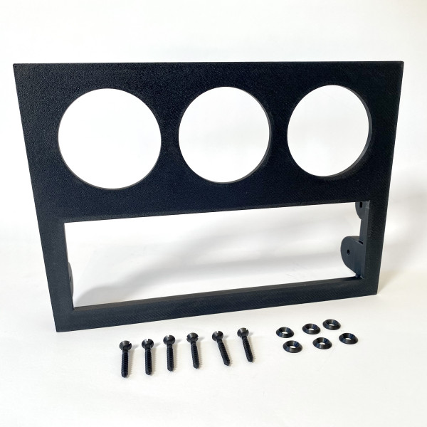 BMW E10 2002 Modern Single DIN Radio / 3 Gauge Panel for Short Center Console